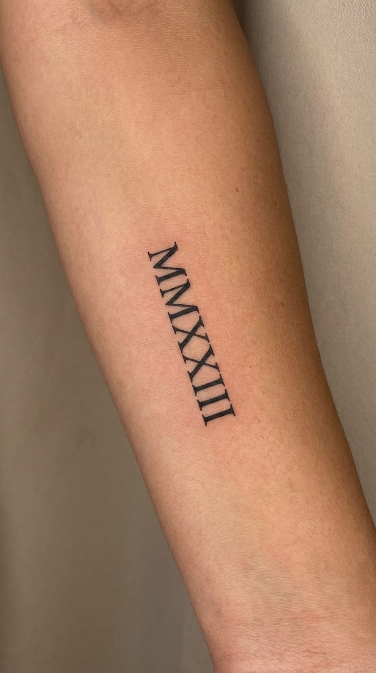 Roman Numeral Sobriety Date