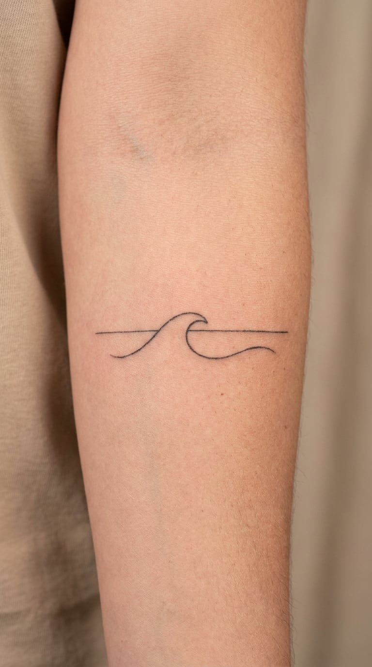 Single Wave with a Calm Horizon