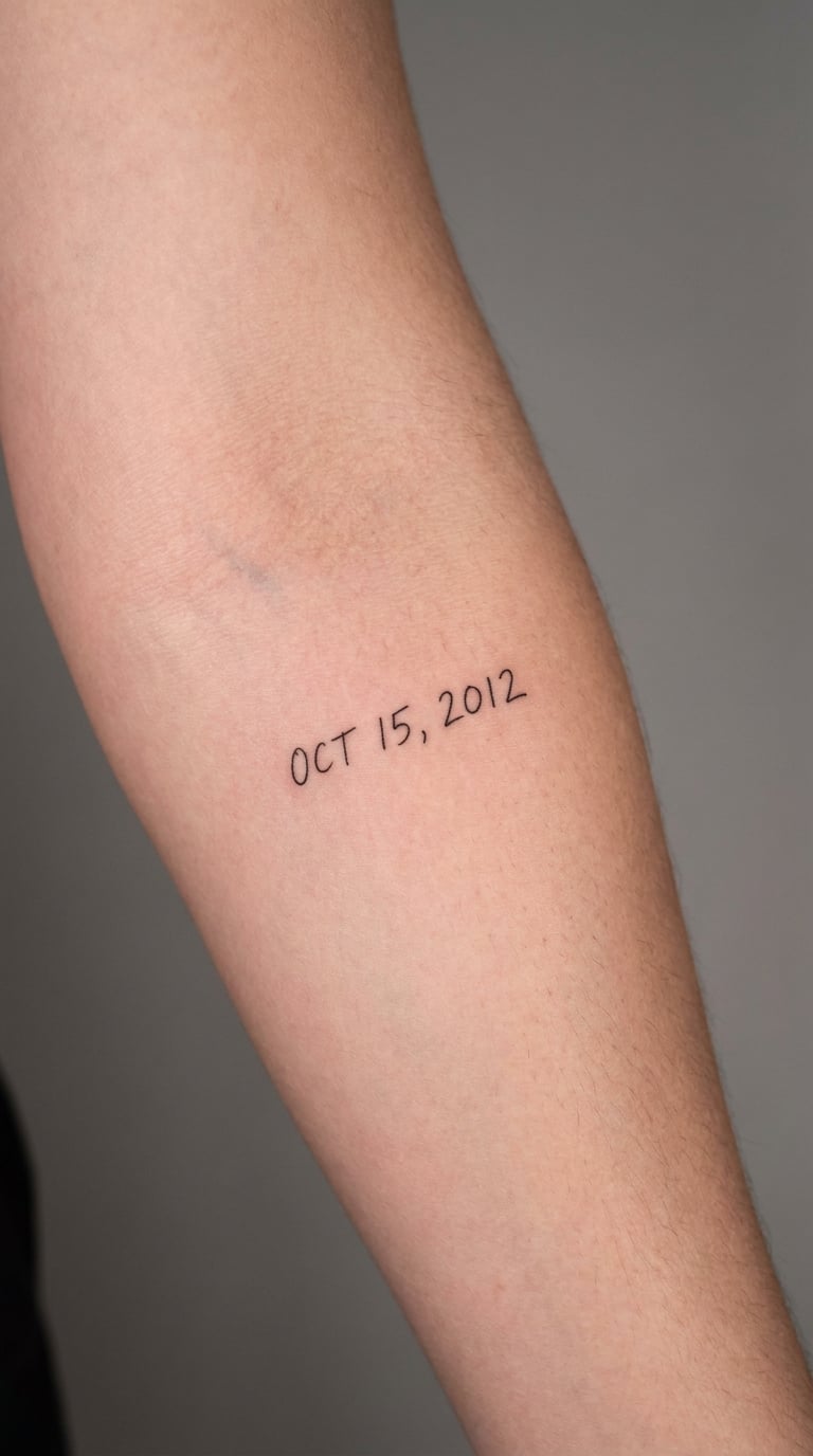 Sober Date in Fine-Line Script