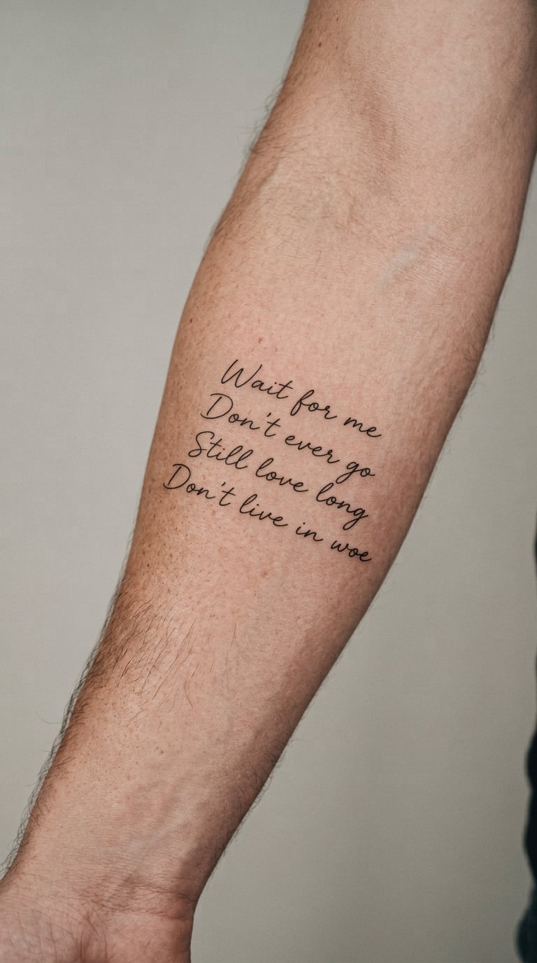 Single-Line Chorus in Fine-Line Handwriting
