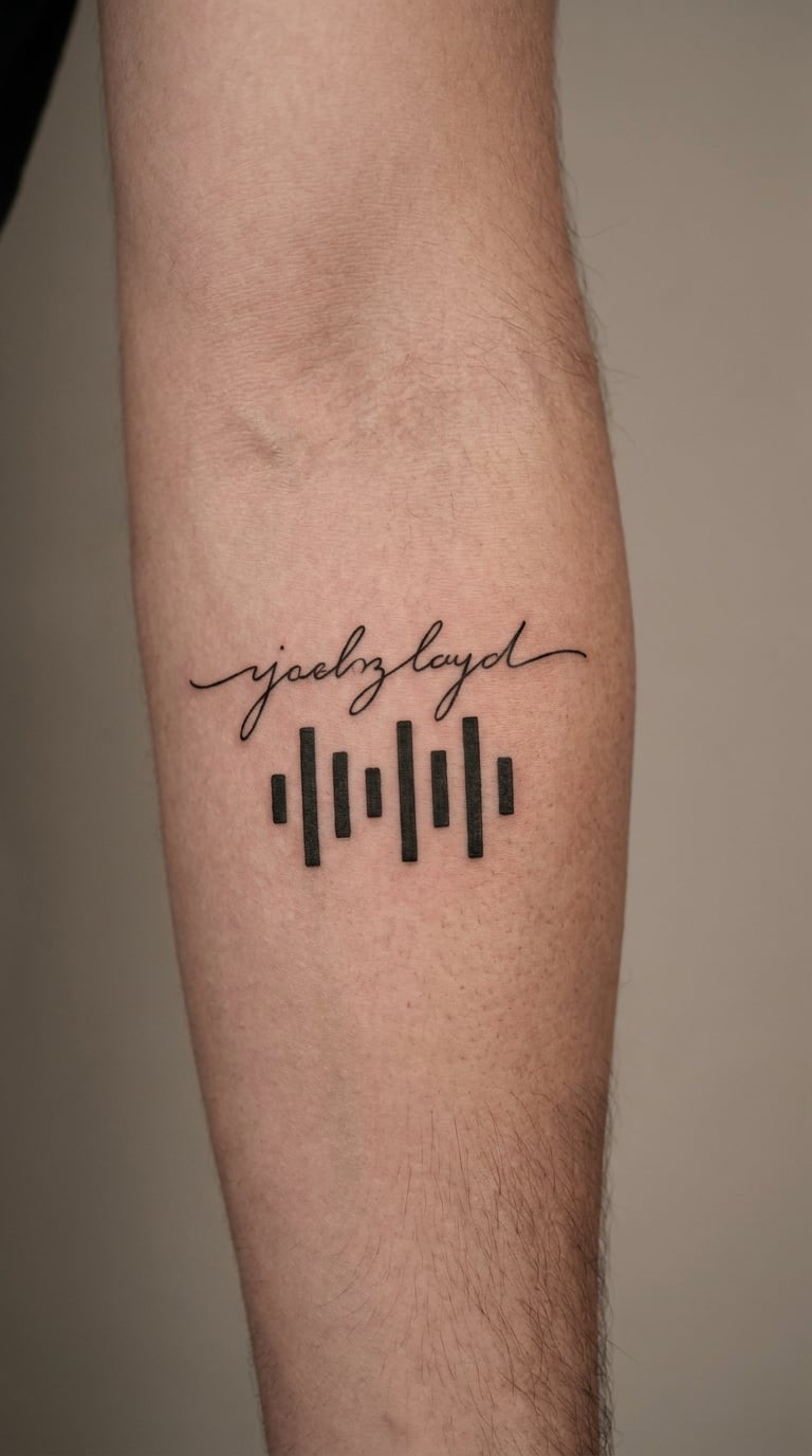 Minimal Equaliser Bars Under a Lyric