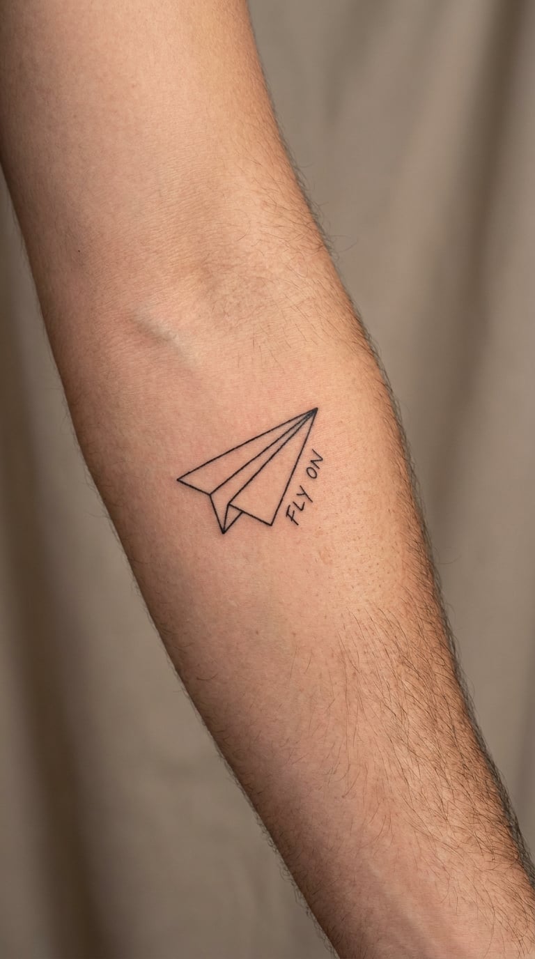 Paper-Plane Ending with a One-Line Lyric