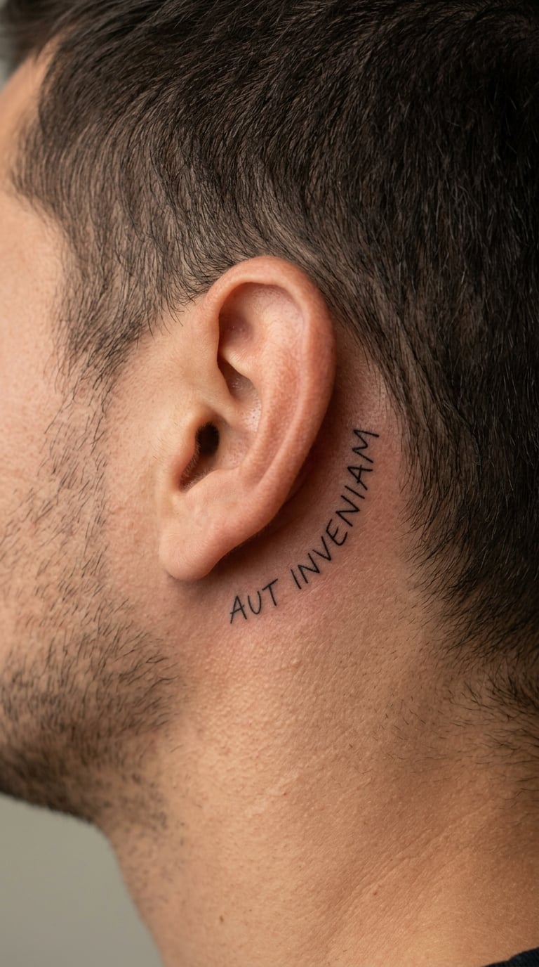Tiny Title-Track Line Behind the Ear