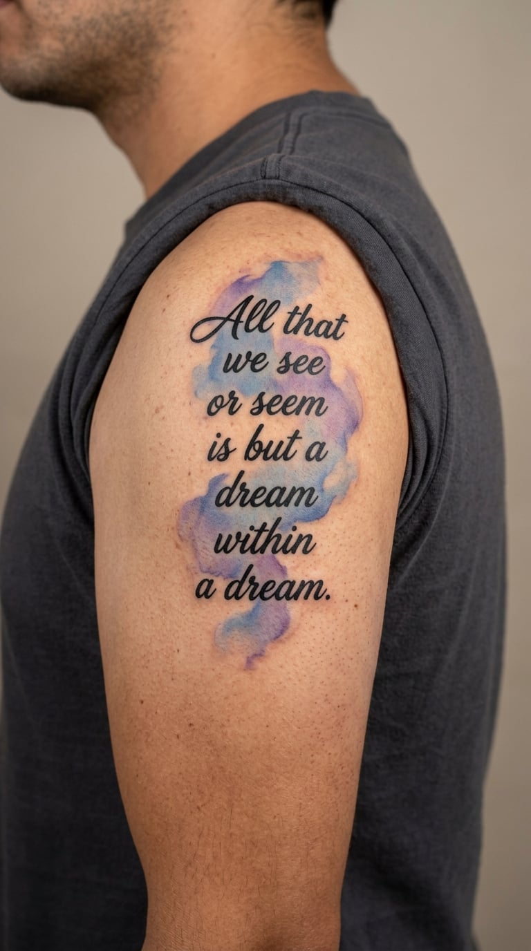 Watercolour Chorus on the Shoulder