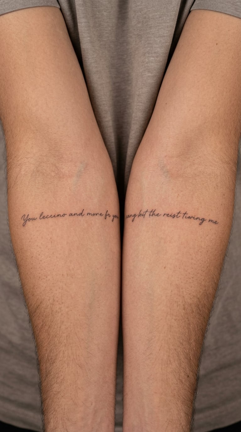 Chorus Split Across Both Forearms