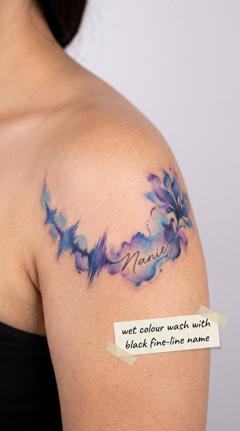 Watercolour Name With a Soft Audio Bloom