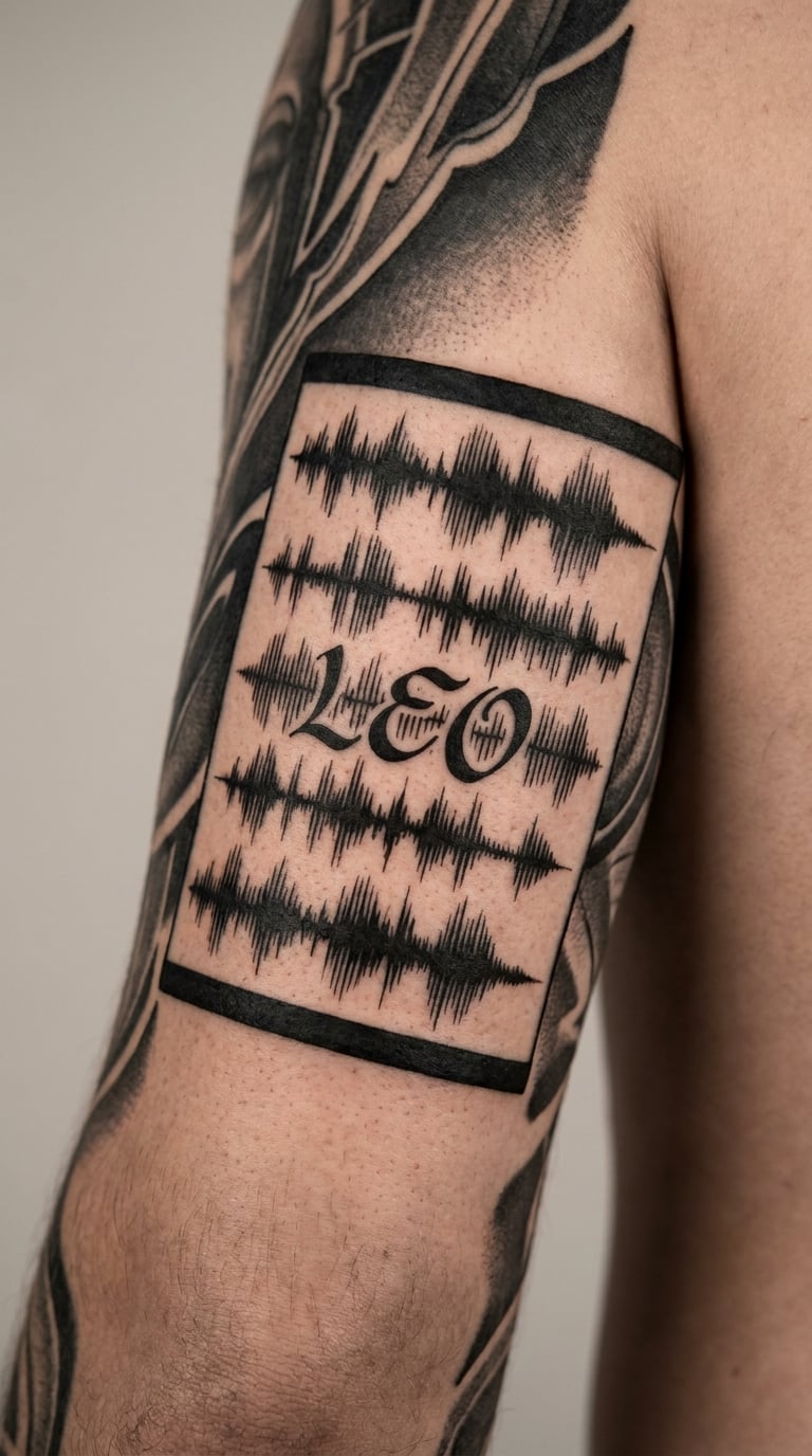 Grand Voiceprint and Name Sleeve Panel