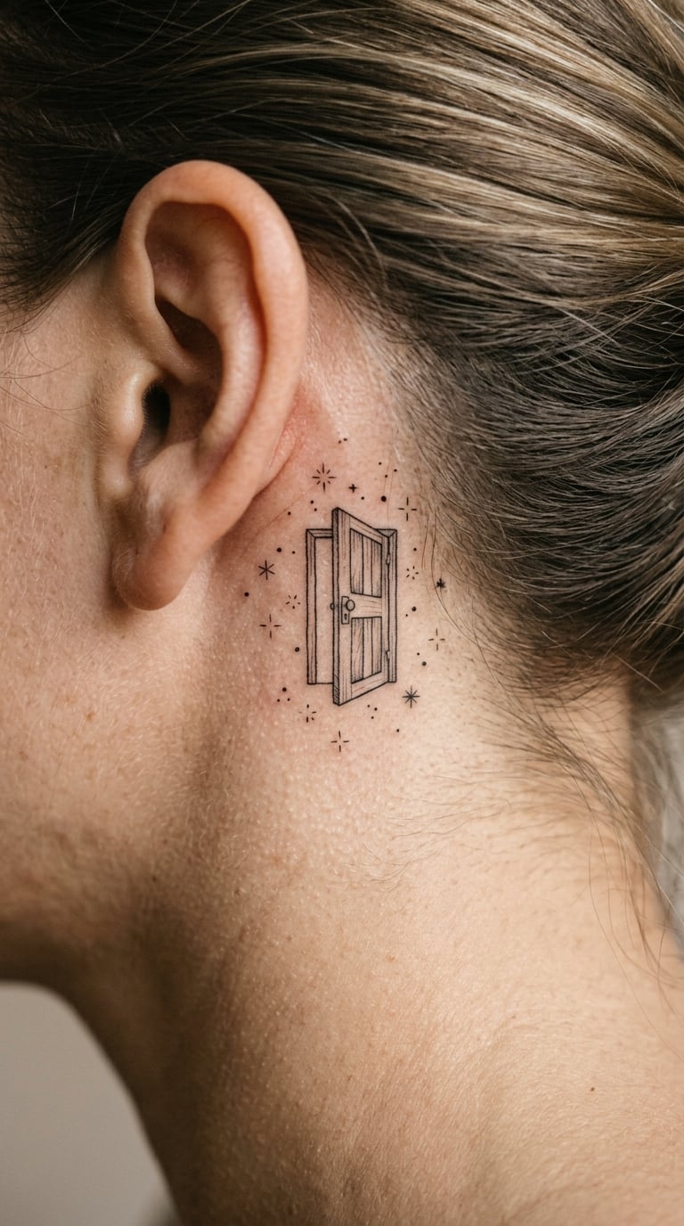 Micro-Line Door Floating in Space