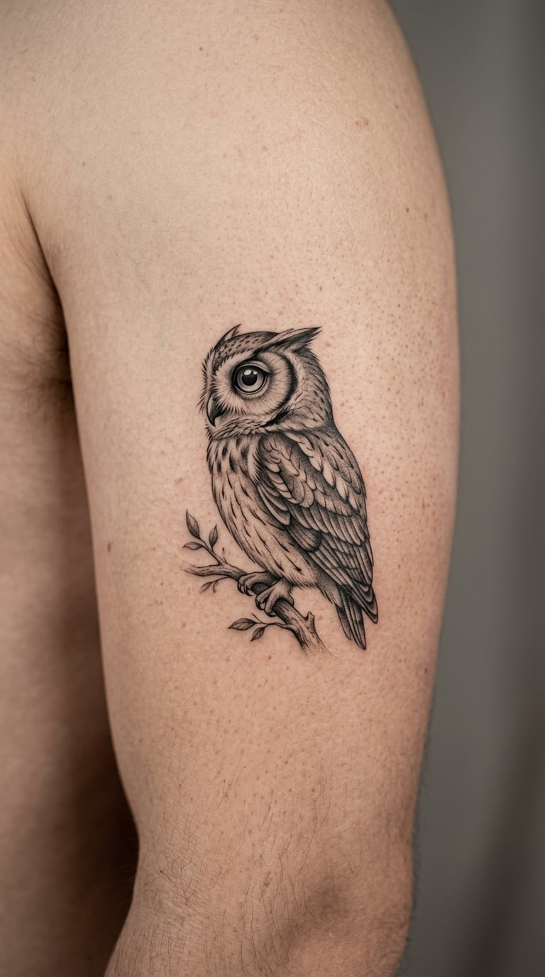 Owl in Profile