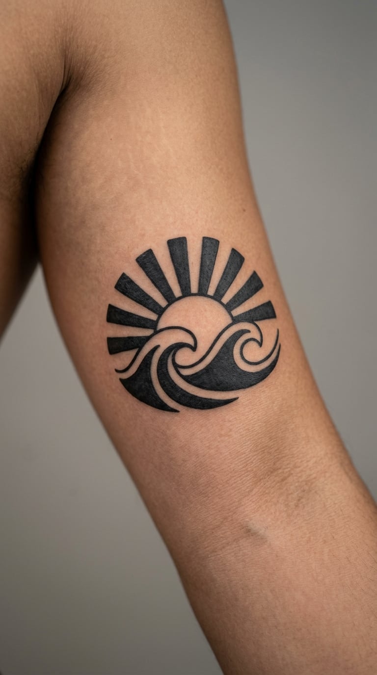 Wave and Sun