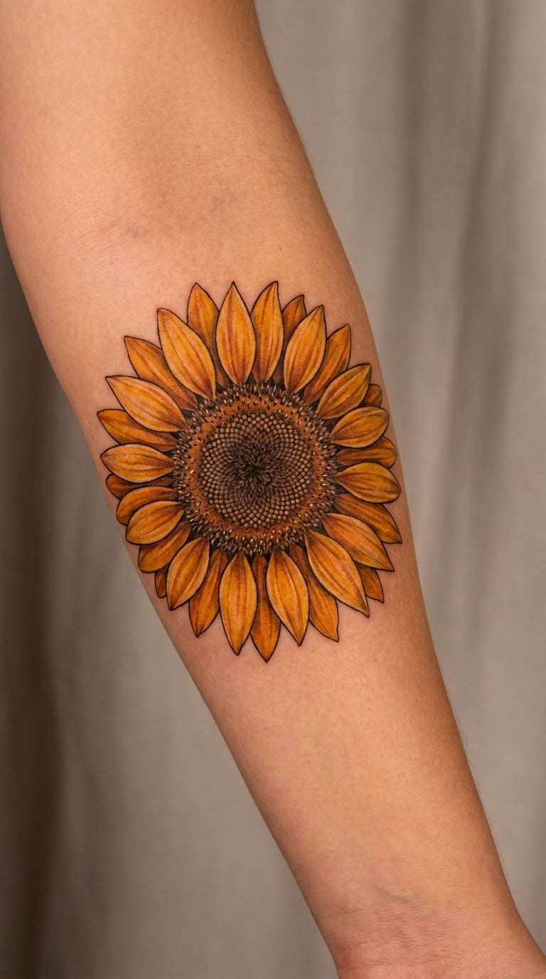 Large Colour Sunflower Statement Piece