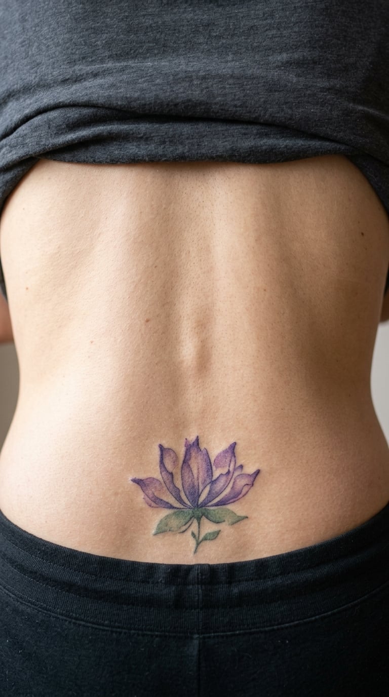 Watercolour Lotus with Imperfect Petals
