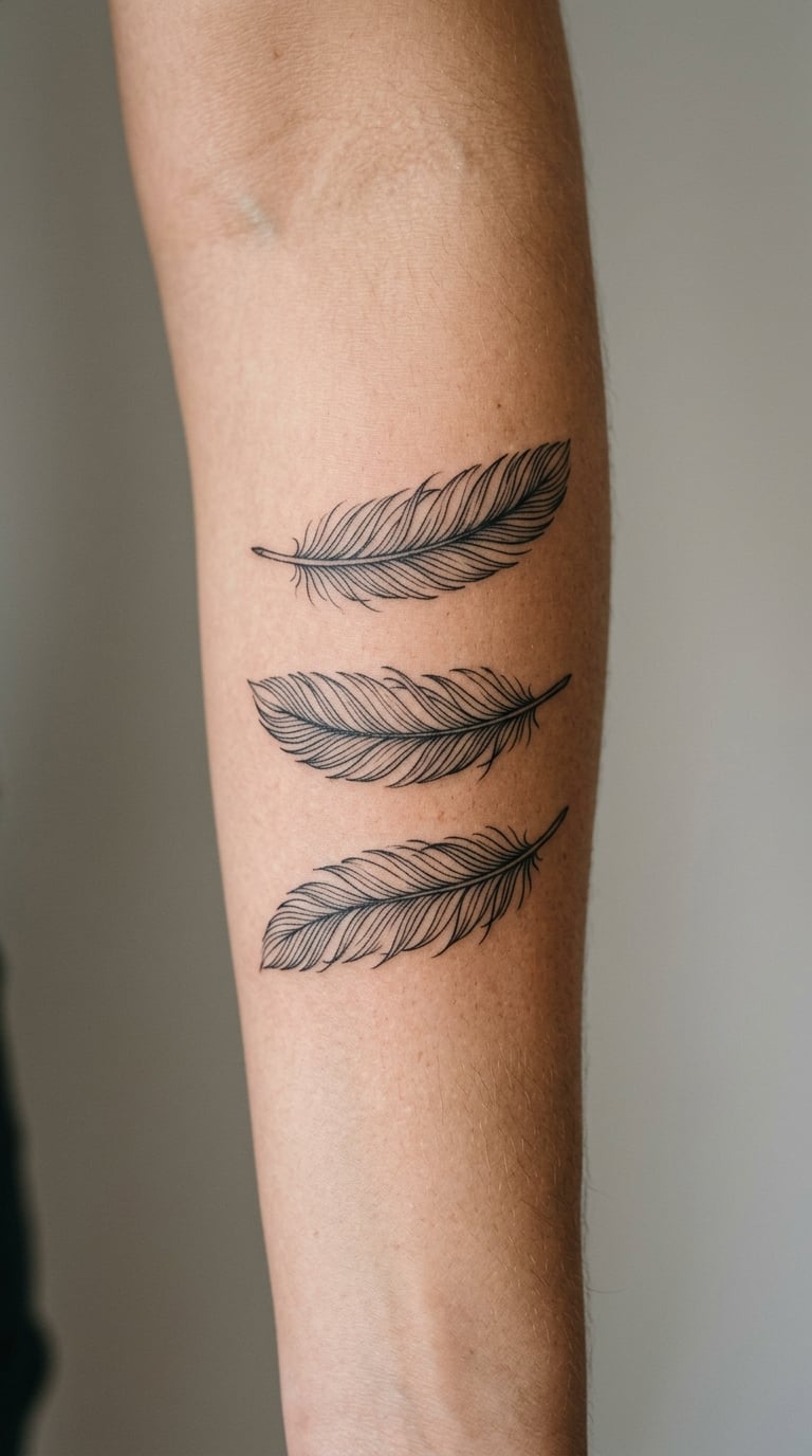 Three Fine Feathers in a Balanced Trio