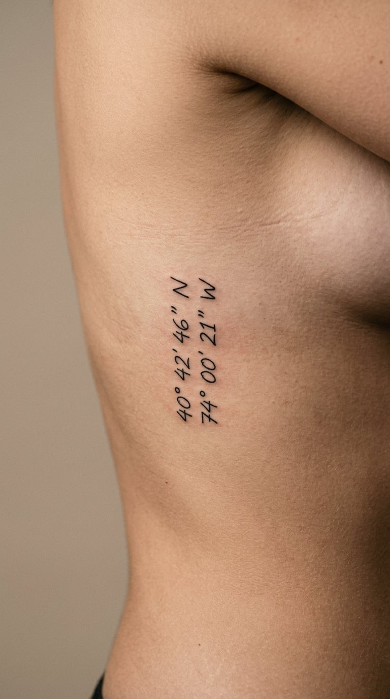 Coordinates in Discreet Handwritten Type