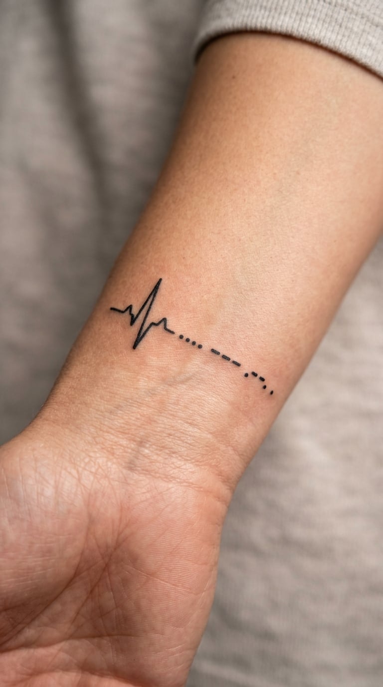 Morse-Code Pulse with a Hidden Message