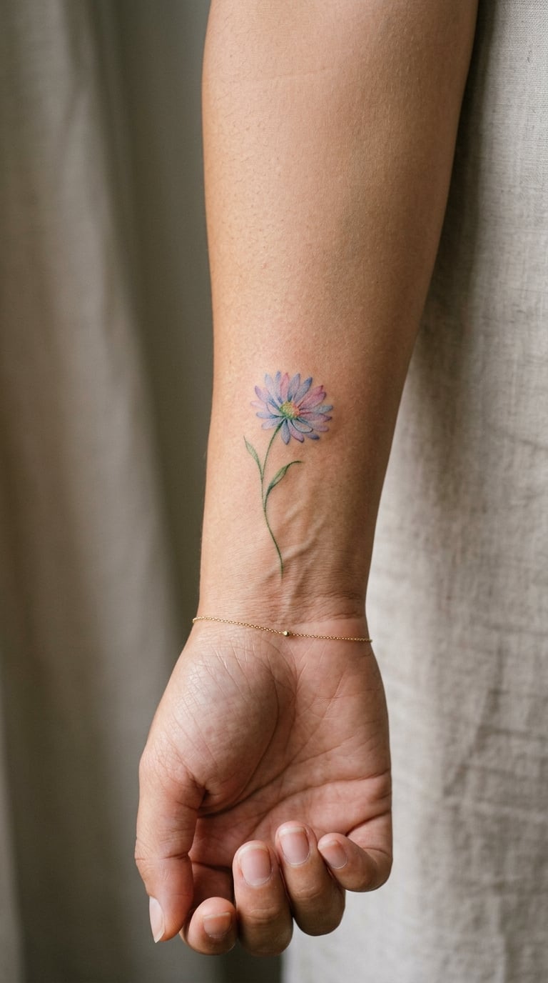 Personal Birth Flower in Watercolour