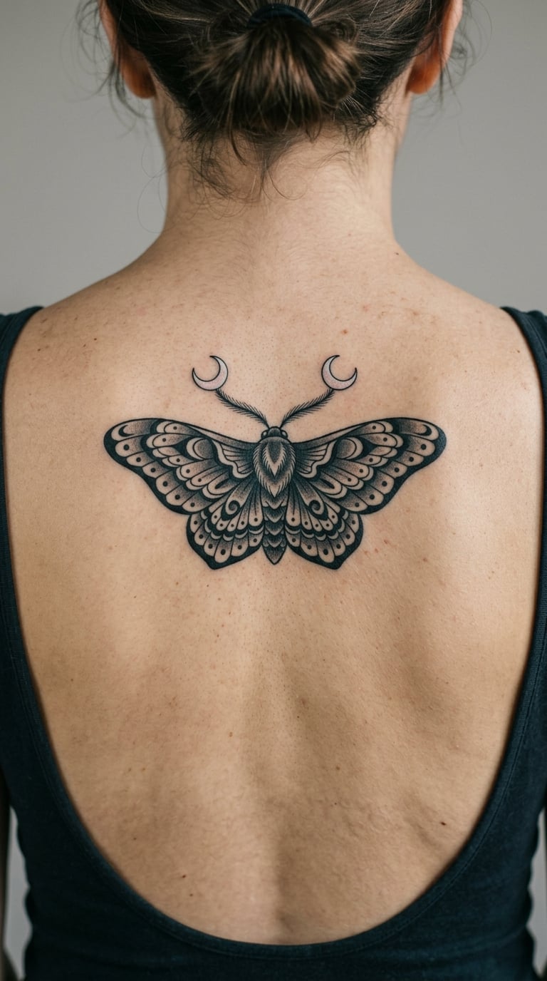 Moth with Moonlit Antennae