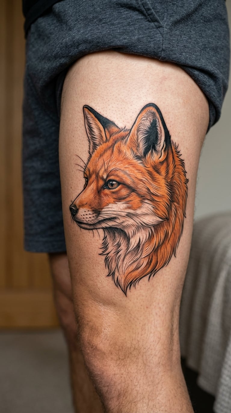 Realistic Fox Portrait