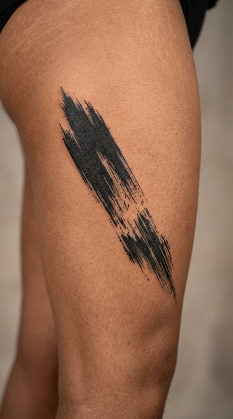 Bold Abstract Brushstroke