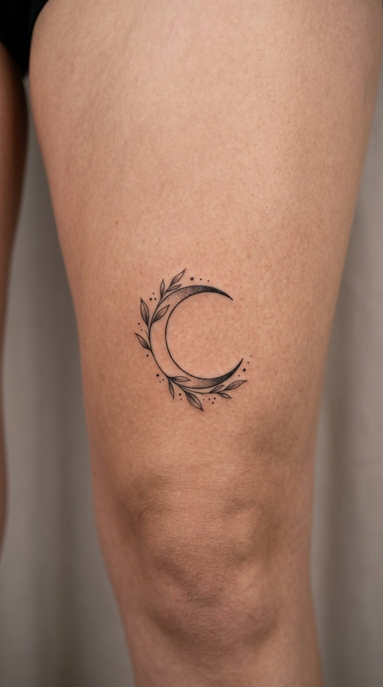 Crescent Floral Ornament