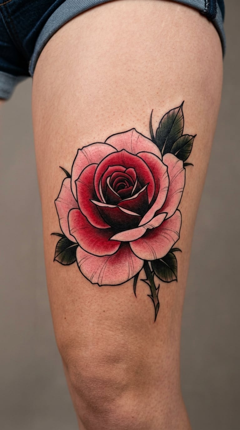 Glowing Gradient Rose