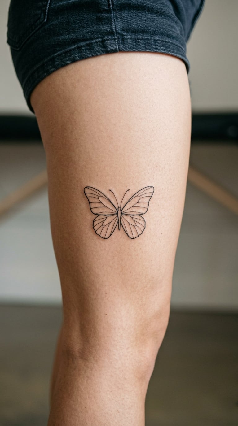 Minimal Butterfly with Open Wings