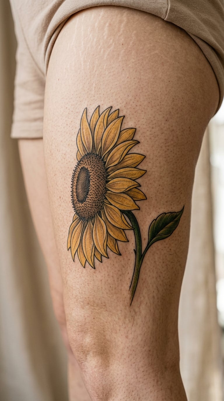 Sunflower in Golden Shades