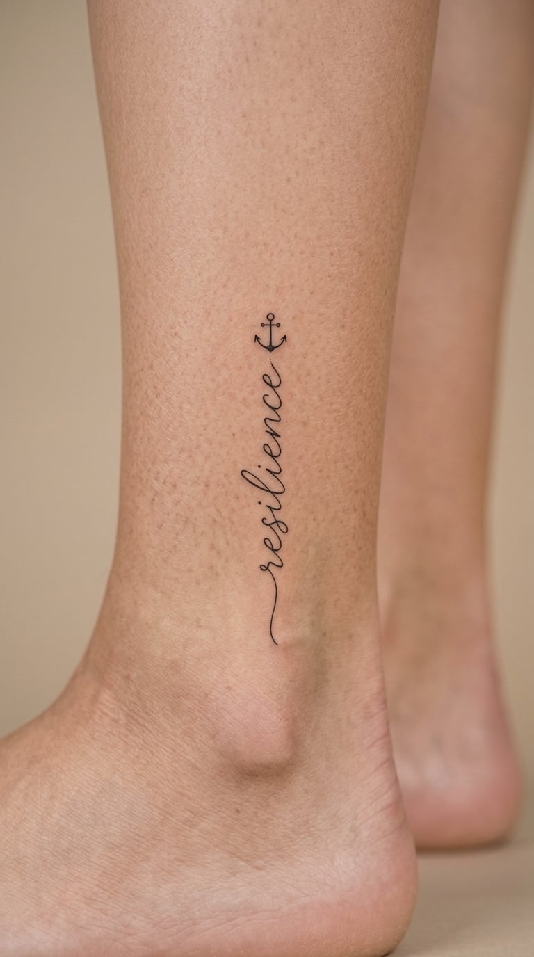 One-Line Script Wordmark With a Small Anchor