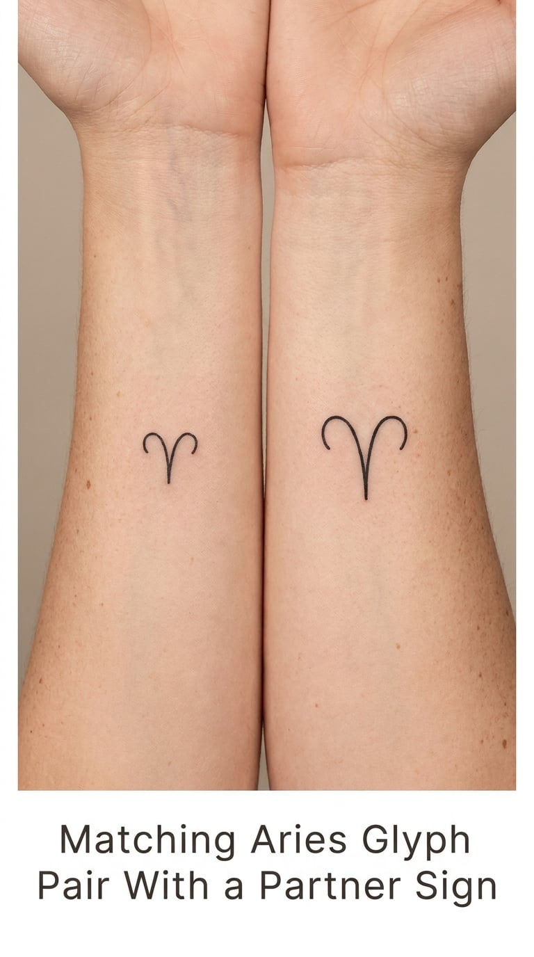 Matching Aries Glyph Pair With a Partner Sign