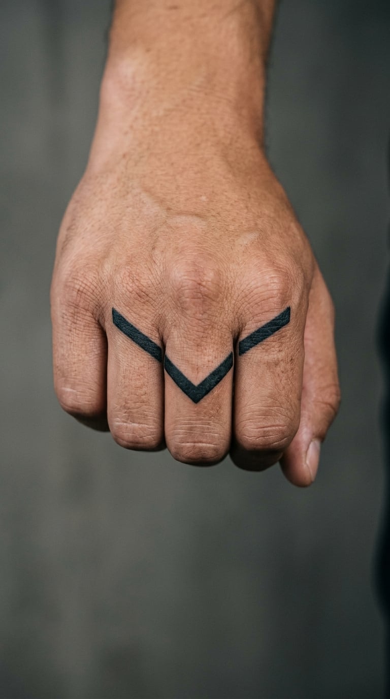 Chevron Arrow on the Knuckle