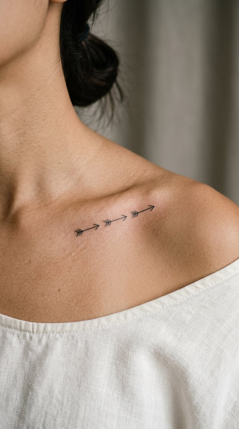 Three Small Arrows on the Collarbone
