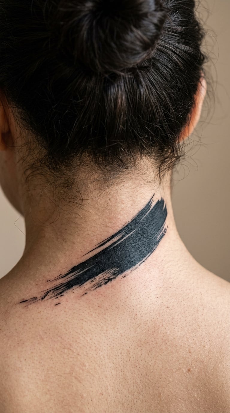 Sumi-e Ink Brushstroke