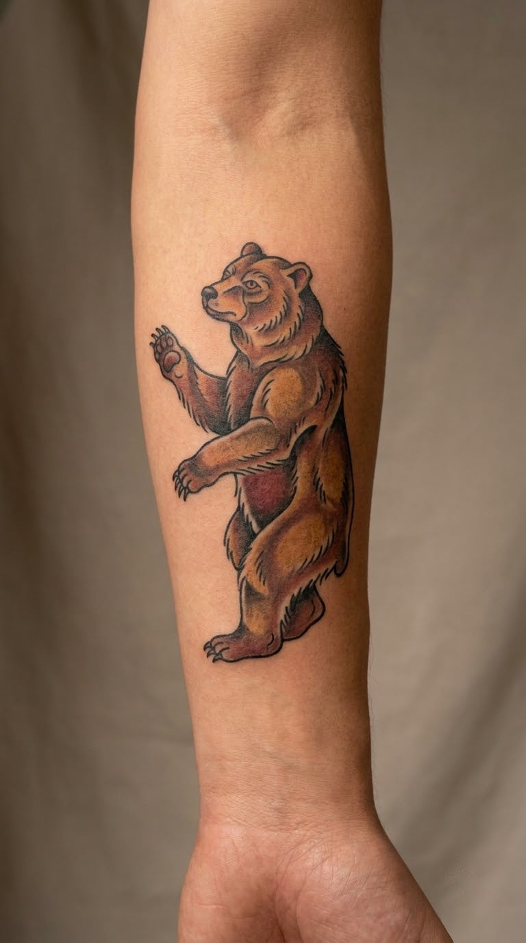 Old-School Swipe Bear