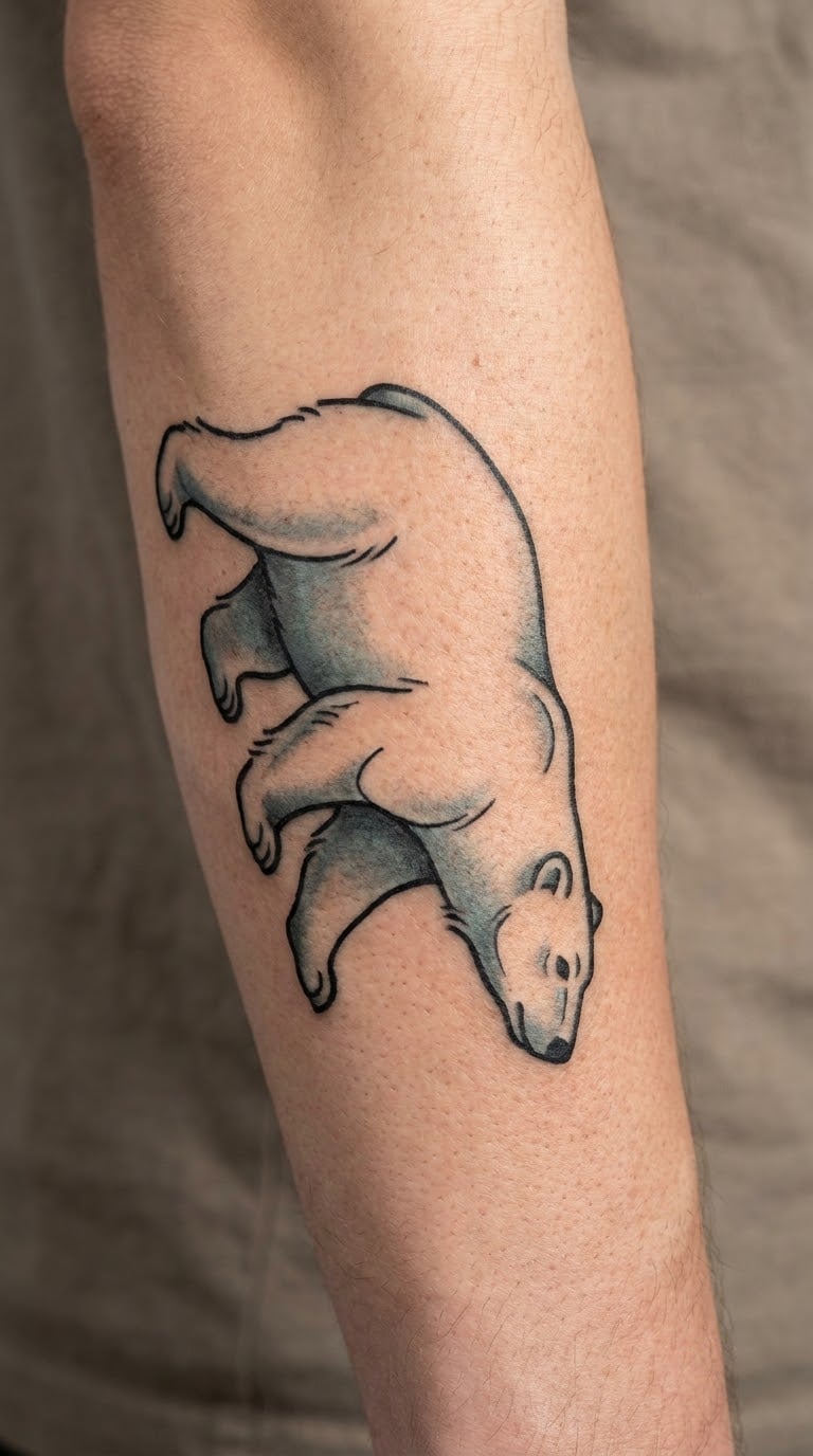 Neo-Traditional Polar Bear