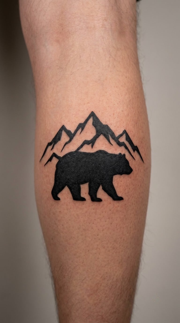 Mountain Blackwork Bear