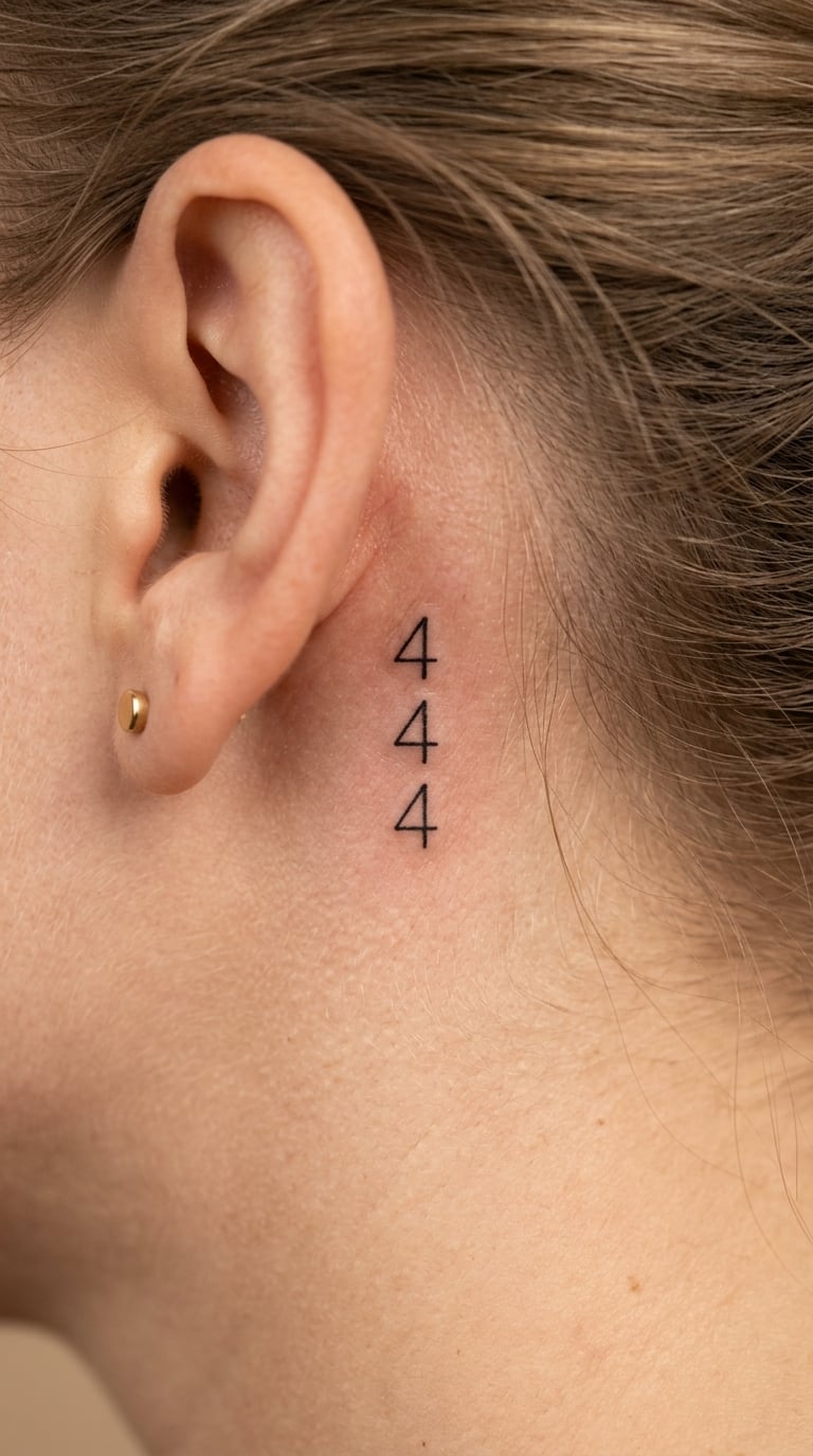 Angel Number 444 in Thin Numerals