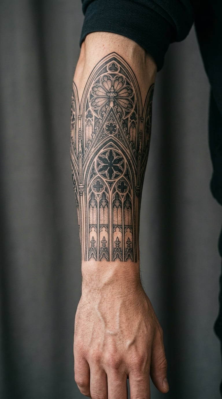Gothic Cathedral Window Sleeve