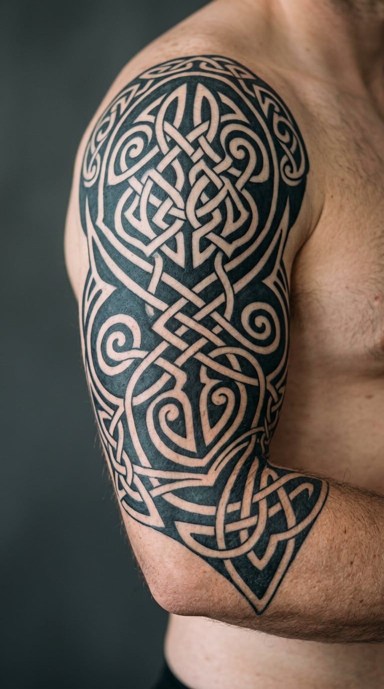 Celtic Knotwork Arm Band to Sleeve
