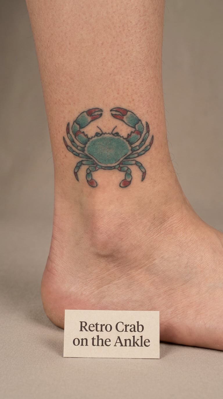 Retro Crab on the Ankle