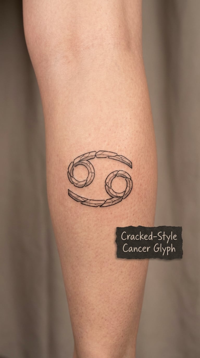 Cracked-Style Cancer Glyph