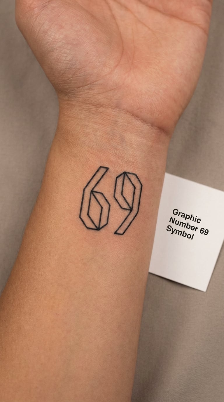 Graphic Number 69 Symbol