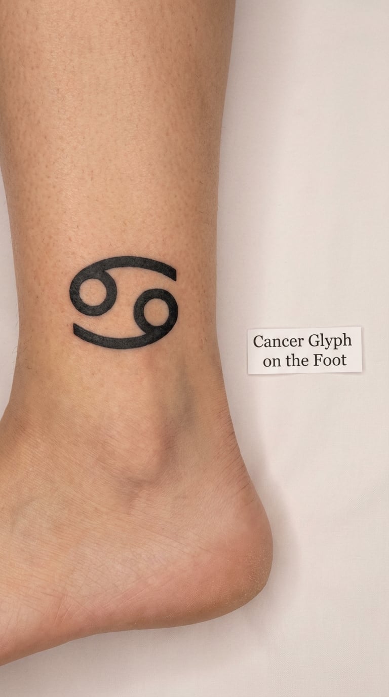 Cancer Glyph on the Foot
