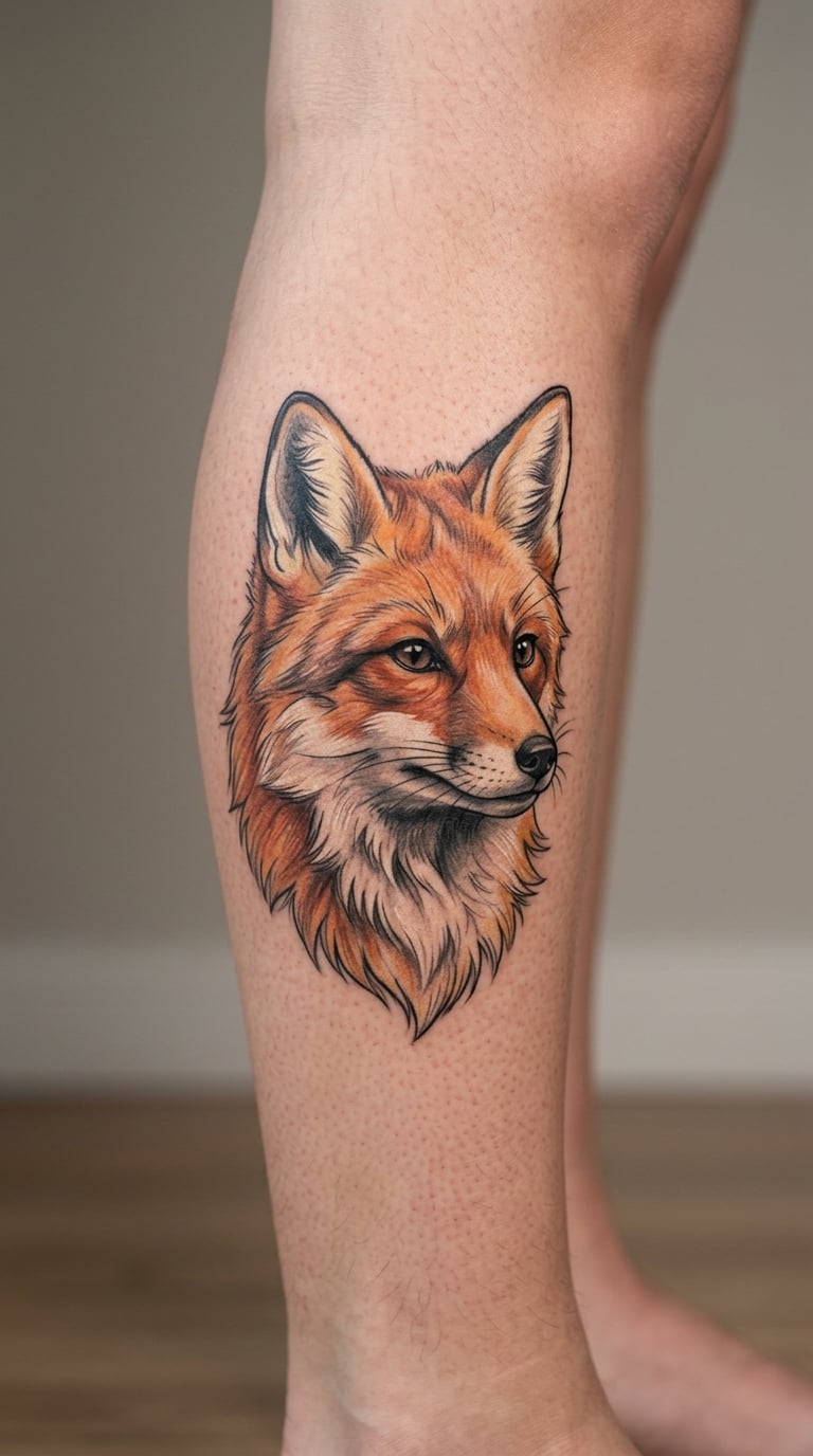 Color-Pencil Fox Portrait