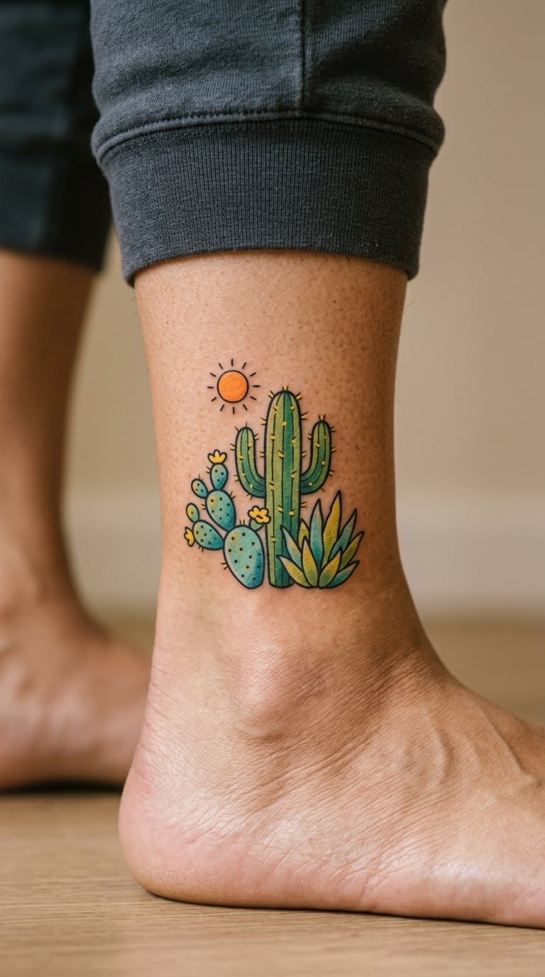 Desert Cactus in Sunny Colors