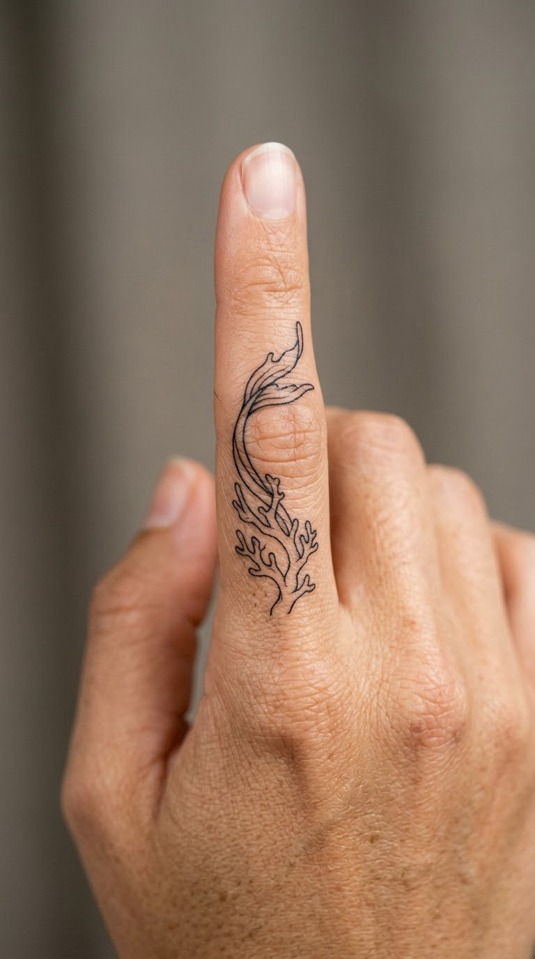 Minimal Mermaid-Made Coral Branch