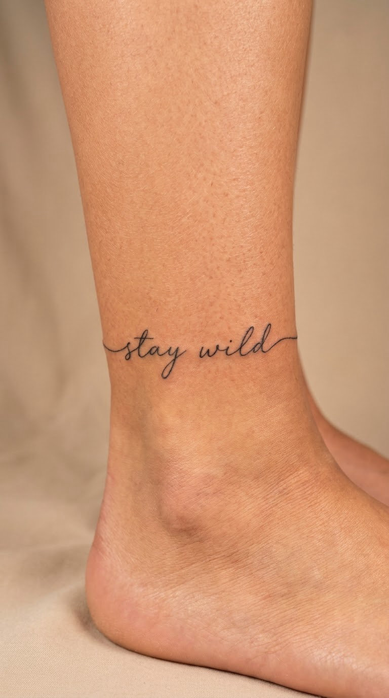 Two-Word Phrase on the Ankle