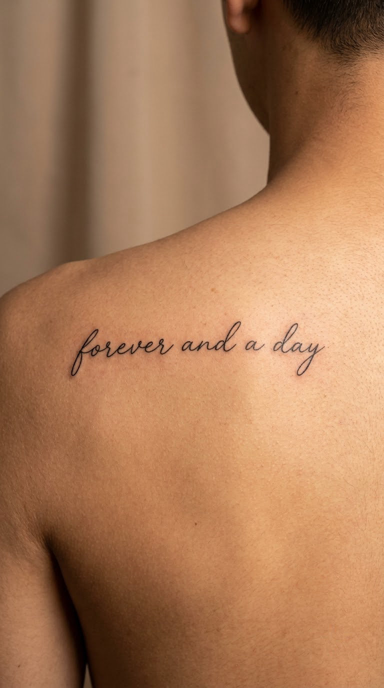 Romantic Sentence on the Back