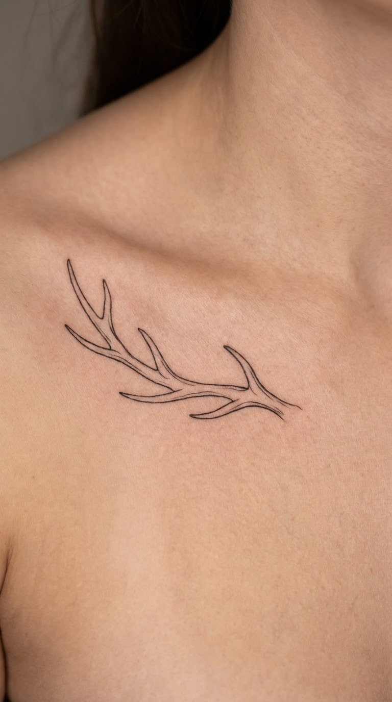 Minimal Antler on the Collarbone
