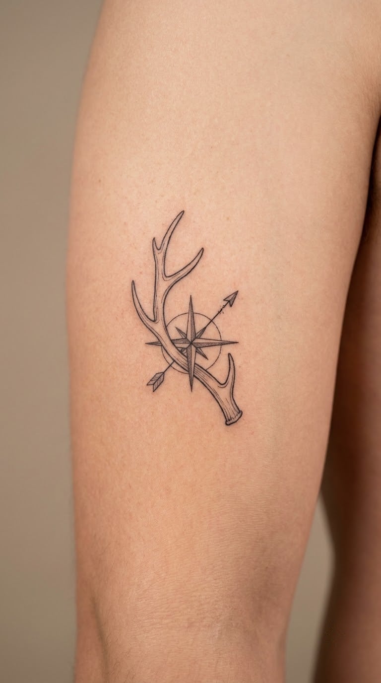 Antler and Compass Design