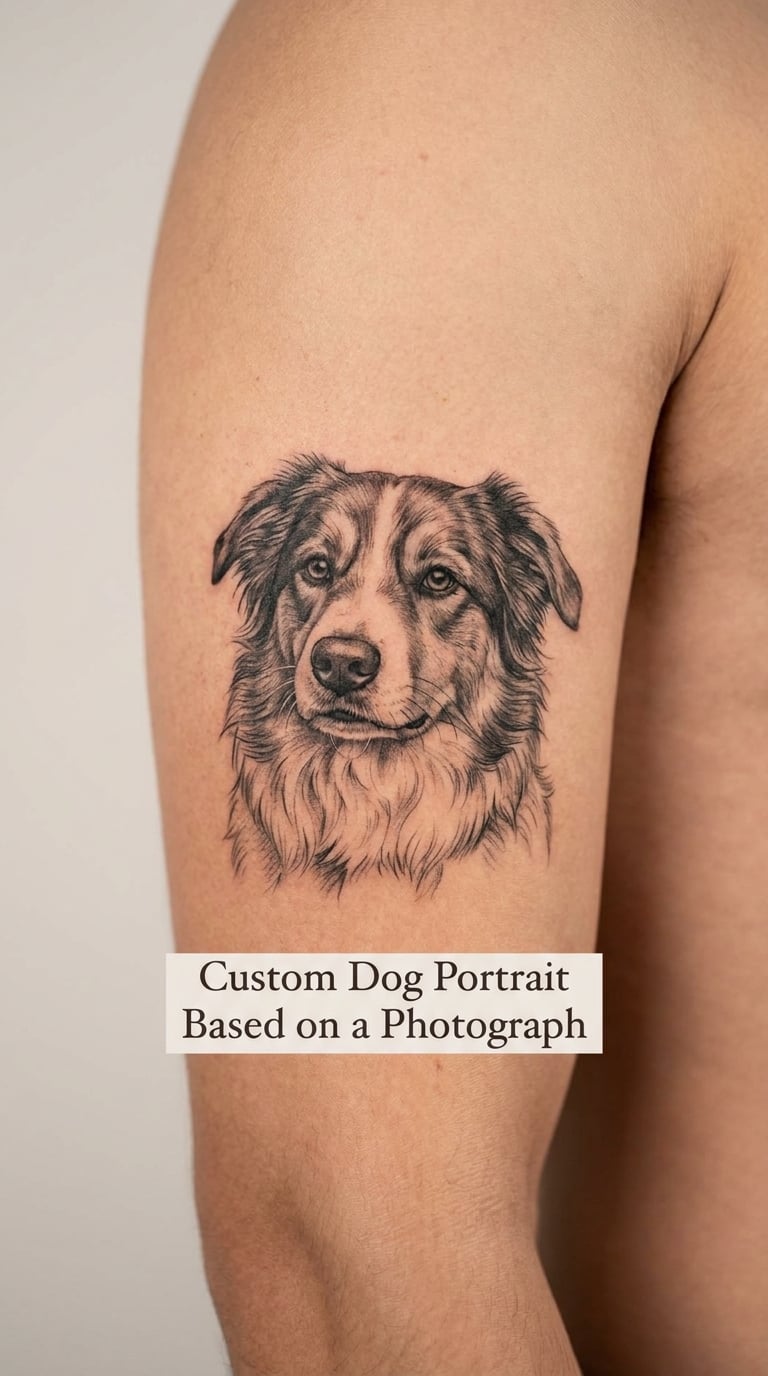 Custom Dog Portrait Based on a Photograph